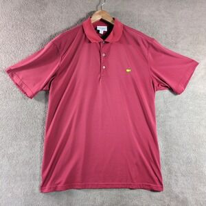 MASTERS PERFORMANCE Mens Red Stripe Golf Polo Shirt XXL